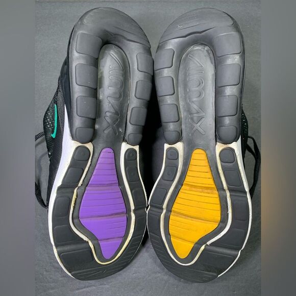 Nike Air Max 270 Men's Black Green Red Sneakers Shoe Size 8.5 - Picture 8 of 10